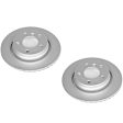 SET-P15EBR631EVC-2 Rear Brake Disc, Plain Surface, Vented, 5 Lugs,, Evolution Geomet Coated High Carbon