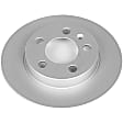 SET-P15EBR657EVC-2 Rear Brake Disc, Geomet Coated, Plain Surface, Solid, 5 Lugs, 1.8L, 4Cyl, Evolution Geomet Coated High Carbon