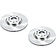 2008 Volkswagen Passat - Front Brake Disc, Natural Finish, Plain Surface, Vented, 5 Lugs, 2.0L 4Cyl, Autospecialty By Powerstop