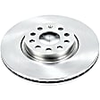 2008 Volkswagen Passat - Front Brake Disc, Natural Finish, Plain Surface, Vented, 5 Lugs, 2.0L 4Cyl, Autospecialty By Powerstop