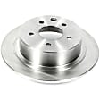 2014 Nissan Altima - Rear Brake Disc, Natural Finish, Plain Surface, Vented, 5 Lugs, 3.5L 6Cyl, Autospecialty By Powerstop