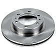 SET-P15JBR1121-2 Front Brake Disc, Natural Finish, Plain Surface, Vented, 6 Lugs, Autospecialty By Powerstop