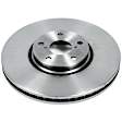 SET-P15JBR1149 Front Brake Disc, Natural Finish, Plain Surface, Vented, 5 Lugs, Autospecialty By Powerstop