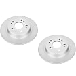 SET-P15JBR1167EVC-2 Rear Brake Disc, Geomet Coated, Plain Surface, Solid, 5 Lugs, Evolution Geomet Coated High Carbon