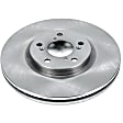 2012 Acura MDX - Front Brake Disc, Plain Surface, Vented, 5 Lugs, 3.7L 6Cyl, Autospecialty By Powerstop