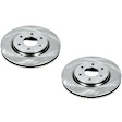 SET-P15JBR1194-2 Front Brake Disc, Natural Finish, Plain Surface, Vented, 6 Lugs, 5.6L, 8Cyl, Autospecialty By Powerstop