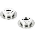 SET-P15JBR1336-2 Rear Brake Disc, Natural Finish, Plain Surface, Vented, 5 Lugs, 2.0L, 4Cyl, Autospecialty By Powerstop