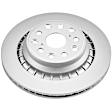 SET-P15JBR1353EVC Rear Brake Disc, Geomet Coated, Plain Surface, Vented, 5 Lugs, Evolution Geomet Coated High Carbon
