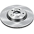 2014 Honda Odyssey - Front Brake Disc, Natural Finish, Plain Surface, Vented, 5 Lugs, 3.5L 6Cyl, Autospecialty By Powerstop