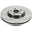 SET-P15JBR1393 Front Brake Disc, Natural Finish, Plain Surface, Vented, 5 Lugs, Autospecialty By Powerstop