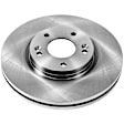 SET-P15JBR1533-2 Front Brake Disc, Natural Finish, Plain Surface, Vented, 5 Lugs, Autospecialty By Powerstop