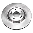 2019 Kia Optima - Front Brake Disc, Natural Finish, Plain Surface, Vented, 5 Lugs, 1.6L 4Cyl, Autospecialty By Powerstop