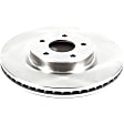 2015 Infiniti QX60 - Front Brake Disc, Natural Finish, Plain Surface, Vented, 5 Lugs, 3.5L 6Cyl, Autospecialty By Powerstop