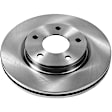 2015 Nissan Sentra - Front Brake Disc, Plain Surface, Vented, 5 Lugs, 1.8L 4Cyl, Autospecialty By Powerstop