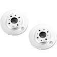 SET-P15JBR525EVC-2 Front Brake Disc, Plain Surface, Vented, 5 Lugs, 238.76 mm, Evolution Geomet Coated High Carbon
