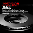 SET-P15JBR525EVC-2 Front Brake Disc, Plain Surface, Vented, 5 Lugs, 238.76 mm, Evolution Geomet Coated High Carbon