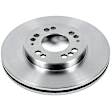 SET-P15JBR583-2 Front Brake Disc, Natural Finish, Plain Surface, Vented, 5 Lugs, Autospecialty By Powerstop