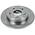 SET-P15JBR798-2 Rear Brake Disc, Natural Finish, Plain Surface, Vented, 5 Lugs, 259 mm, Autospecialty By Powerstop