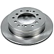 2003 Toyota Sequoia - Rear Brake Disc, Natural Finish, Plain Surface, Vented, 6 Lugs, 4.7L 8Cyl, Autospecialty By Powerstop