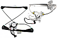 Sedan Front and Rear, Passenger Side Power Window Regulator, With Motor