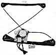 Sedan Front and Rear, Passenger Side Power Window Regulator, With Motor