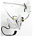 Sedan Front and Rear, Passenger Side Power Window Regulator, With Motor