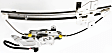 Sedan Front and Rear, Passenger Side Power Window Regulator, With Motor