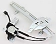 Rear, Driver and Passenger Side Power Window Regulator, With Motor