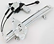 Rear, Driver and Passenger Side Power Window Regulator, With Motor