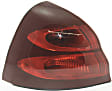 Driver and Passenger Side Halogen Tail Light, With bulb(s), OE Replacement
