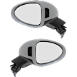 Driver and Passenger Side Mirror, Power Adjust, Heated, Power Folding, Paintable, In-housing Signal Light, No Memory, No Puddle Light, No Auto-Dimming, With Blind Spot Light in Housing