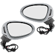 Driver and Passenger Side Mirrors, Power, Power Folding, Heated, Paintable, In-housing Signal Light, No Memory, With Puddle Light, No Auto-Dimming, With Blind Spot Light in Housing