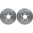 SET-PGD355114202-2 Front Brake Disc, Plain Surface, Vented, 6 Lugs