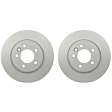 SET-PGD355118642-2 Front Brake Disc, Plain Surface, Vented, 6 Lugs