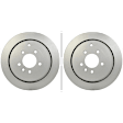 SET-PGD355118782-2 Rear Brake Disc, Plain Surface, Vented, 7 Lugs