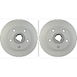 SET-PGD355122852-2 Rear Brake Disc, Plain Surface, Solid, 5 Lugs