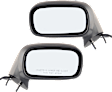 1992 Pontiac Bonneville - Driver and Passenger Side Mirror, Power Adjust, Non-Heated, Paintable, Non-Folding, No Signal Light, No Blind Spot Feature, Without Memory Recall, No Puddle Light, No Auto-Dimming