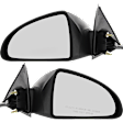 Driver and Passenger Side Mirror, Power Adjust, Non-Heated, Manual Folding, Textured Black, No Signal Light, No Memory, No Puddle Light, No Auto-Dim, No Blind Spot Feature