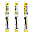 SET-R495079276-2-FRA Front, Driver and Passenger Side and Rear Wiper Blade, Frameless 20 in. and 19 in.