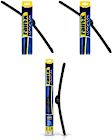 SET-R49830318-FR-C Front, Driver and Passenger Side and Rear Wiper Blade, Frameless