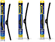 SET-R49830320-FR-D Front, Driver and Passenger Side and Rear Wiper Blade, Frameless