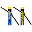 SET-R49830321-2-A Front, Driver and Passenger Side Wiper Blade, Frameless 21 in.