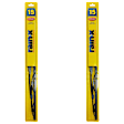 SET-R49RX30115-2-A Front, Driver and Passenger Side Wiper Blade, Framed 15 in.