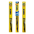 SET-R49RX30122-FR-D Front, Driver and Passenger Side and Rear Wiper Blade, Framed 22 in., 19 in. and 18 in.
