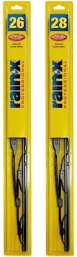 SET-R49RX30128-FR-H Front, Driver and Passenger Side Wiper Blade, Framed