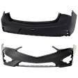 Front and Rear Primed Bumper Cover