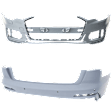 Front and Rear Primed Bumper Cover
