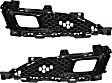 Front, Driver and Passenger Side, Outer Bumper Grilles, Black