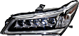 Driver and Passenger Side Headlights, with Bulbs, LED, OE comparable