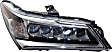 Driver and Passenger Side Headlights, with Bulbs, LED, OE comparable